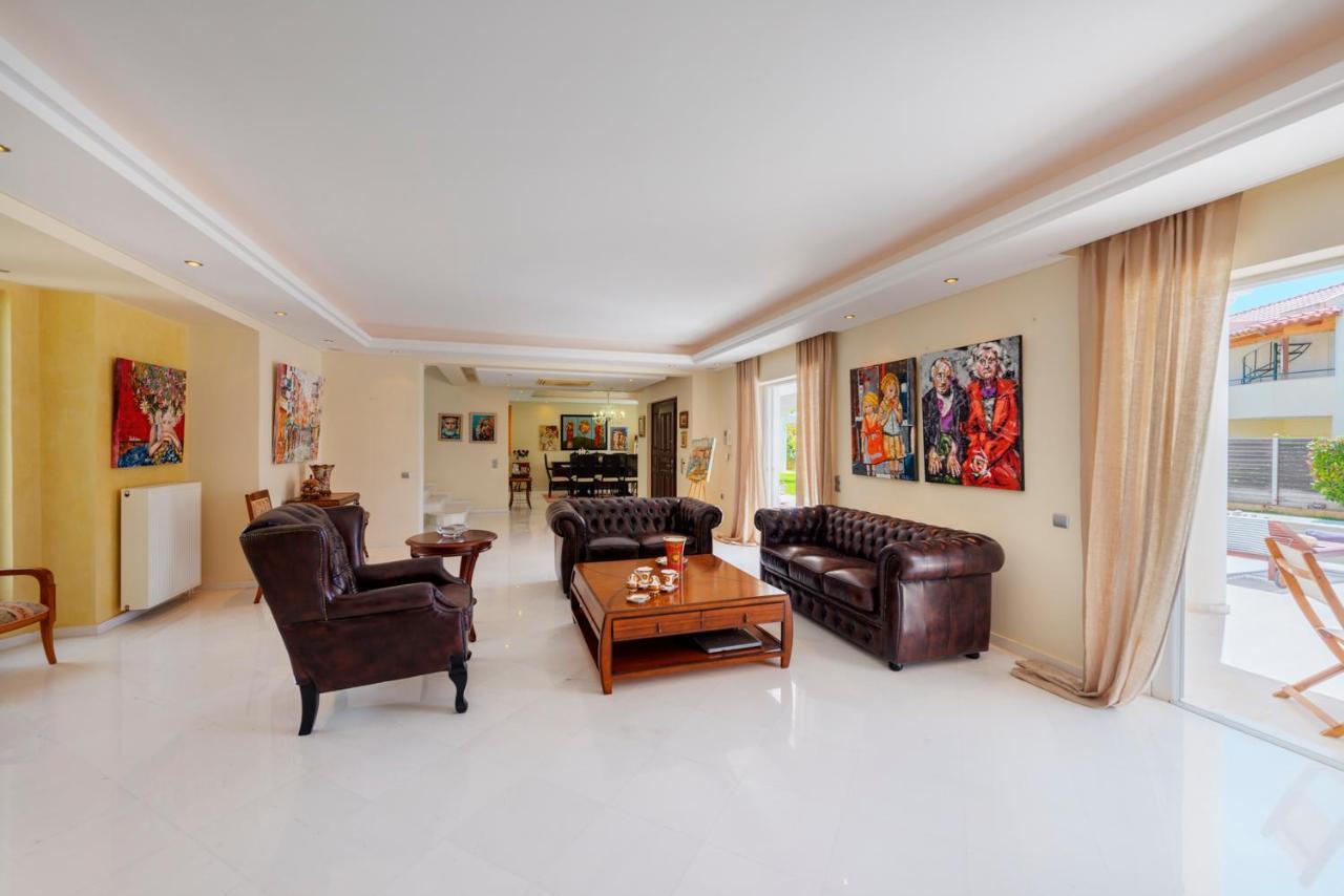 The Painters Luxurious Villa Anavyssos Buitenkant foto