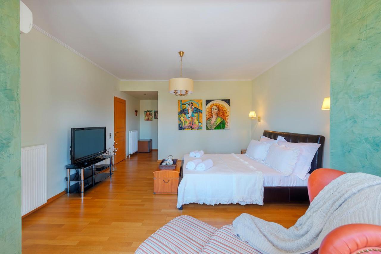 The Painters Luxurious Villa Anavyssos Buitenkant foto